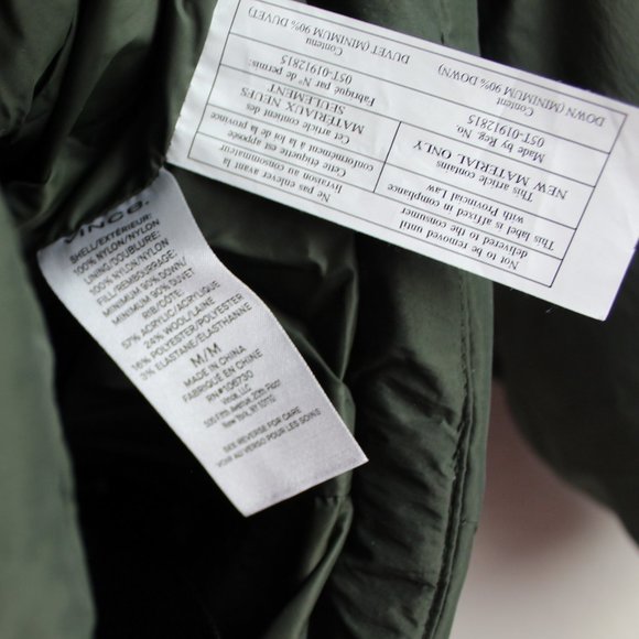 NWT Vince Hooded Down Coat Jacket | Luxe Down-Fill Winter Jacket - Picture 8 of 12